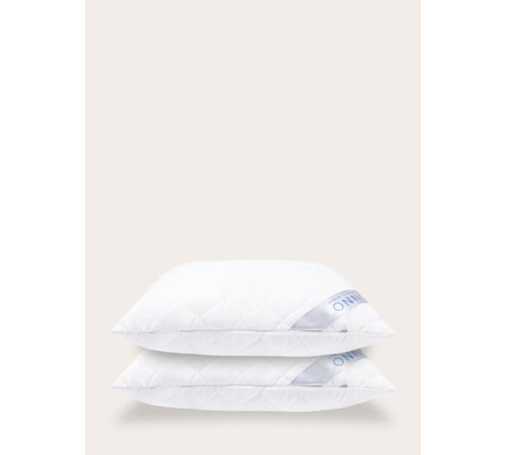 Комплект из двух подушек для сна SONNO AURA 70x70, гипоаллергенный наполнитель Amicor TM, ослепительно белый 4660147764294