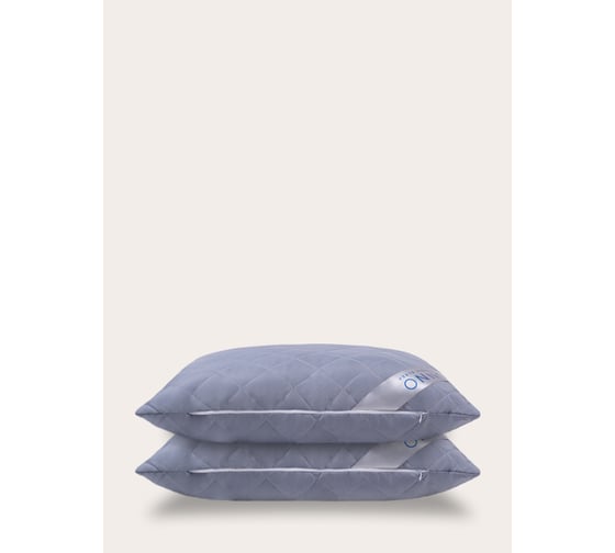 Комплект из двух подушек для сна SONNO AURA 50x70, гипоаллергенный наполнитель Amicor TM, французский серый 4660147764287