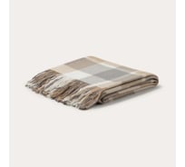 Плед SONNO CAMBRIDGE 140x200 см, бежевый, клетка, хлопок, 360 гр/кв.м 4660147766243