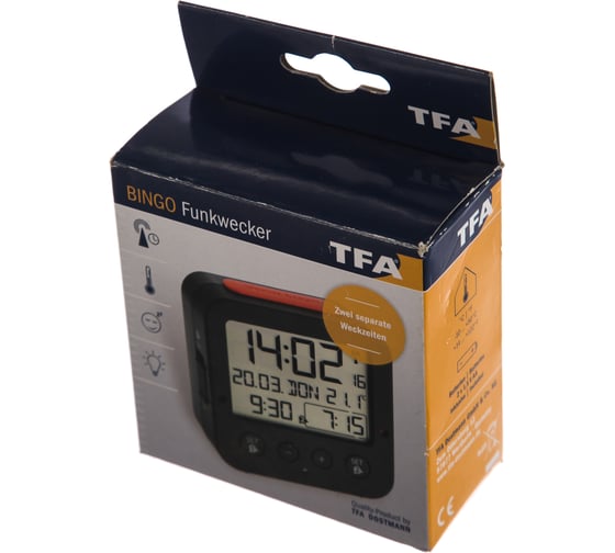 Часы-будильник c показанием температуры TFA 60.2528.01
