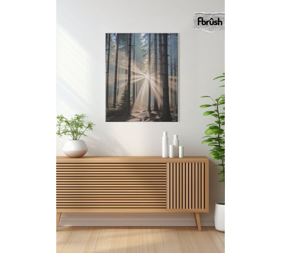 Картина Fbrush Холодный лес 6 40х50 см kt45-14611