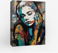 Картина Fbrush Граффити девушка 50x70 см kt57-14392