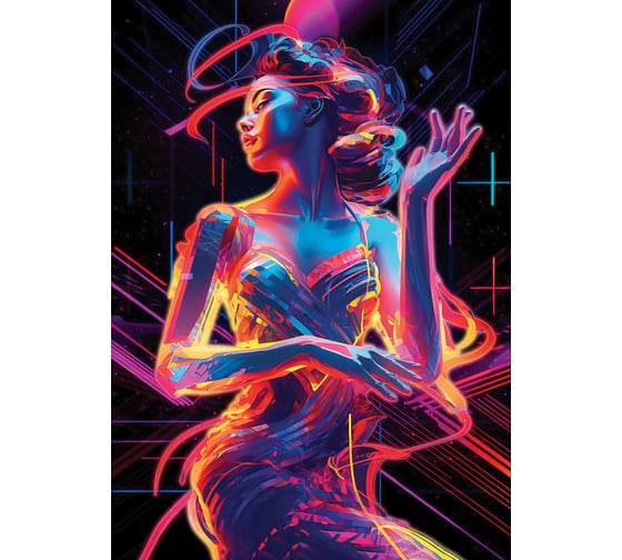 Картина Fbrush Космическая девушка 50x70 см kt57-14446