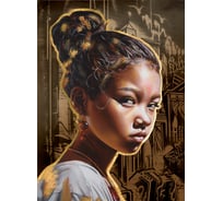 Картина Fbrush Золотая девочка 50x70 см kt57-14425