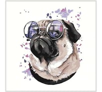 Картина Fbrush Мопс 30x30 см Lm35-13725