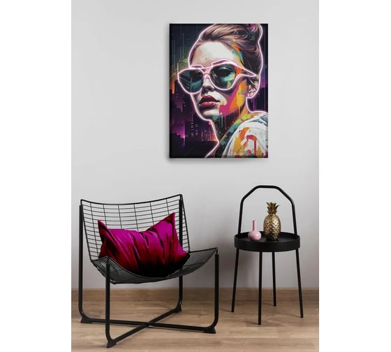 Картина Fbrush Ночной неон 50x70 см Lm57-14369