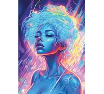 Картина Fbrush Неоновый дождь 50x70 см kt57-14444