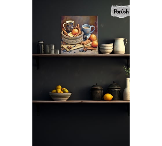 Картина Fbrush Утренний кофе 30x30 см kt33-14416