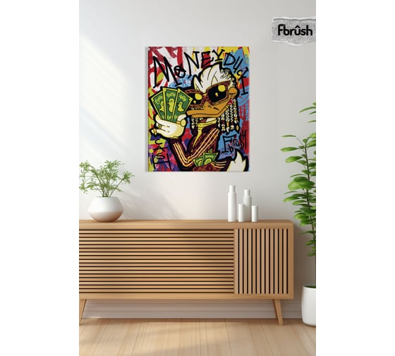Картина Fbrush Утиный мажор 40х50 см kt45-14213