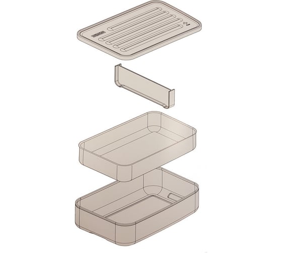 Ланчбокс Sigg Metal Box Plus L 1.4 л, красный 8633.50