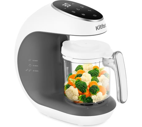 Блендер-пароварка Kitfort белый КТ-2322-1