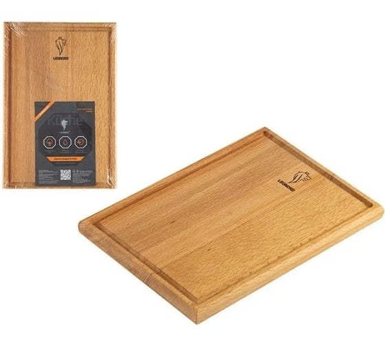 Разделочная доска Leonord 30x20x2 см, бук 986073