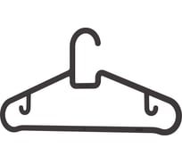 Набор вешалок-плечиков ЗПИ "Альтернатива" 44-46 р, черный, 5 шт. М8696