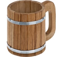 Бондарная кружка Банные Штучки 0.5 л, дуб 33373