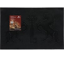 Придверный коврик VORTEX Ключ 40х60 см, черный 22460