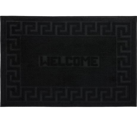 Придверный коврик VORTEX Welcome, 40х60 см, черный 22464