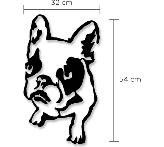 Панно leve wall art no.1 dogo black LEV00968