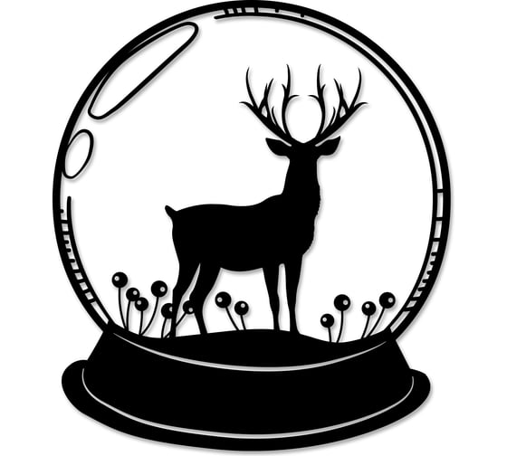 Панно leve wall art no:25 deer black LEV00994