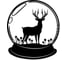 Панно leve wall art no:25 deer black LEV00994 1