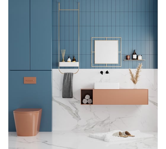 Настенное зеркало leve corner mirror gold LEV01011