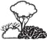 Панно leve wall art no:31 bushes black LEV00972 1