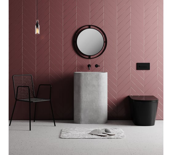 Настенное зеркало leve bubble mirror black LEV01009