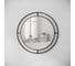 Настенное зеркало leve bubble mirror black LEV01009 2
