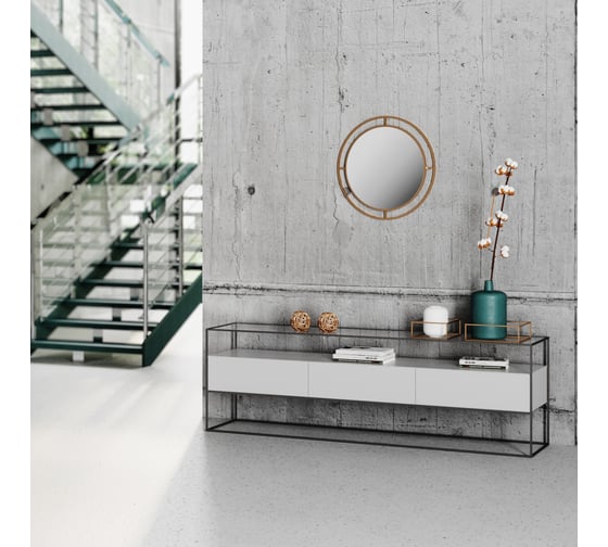 Настенное зеркало leve bubble mirror gold LEV01008