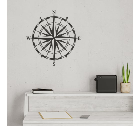 Панно leve wall art no:23 compass black LEV00988