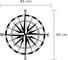 Панно leve wall art no:23 compass black LEV00988 5
