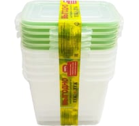 Набор пищевых контейнеров Тек-А-Тек прямоугольный ECONOM SE H14-05 из 5 шт. по 500 мл SE-H14-05