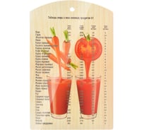 Разделочная деревянная доска MARMITON Овощной коктейль 17038