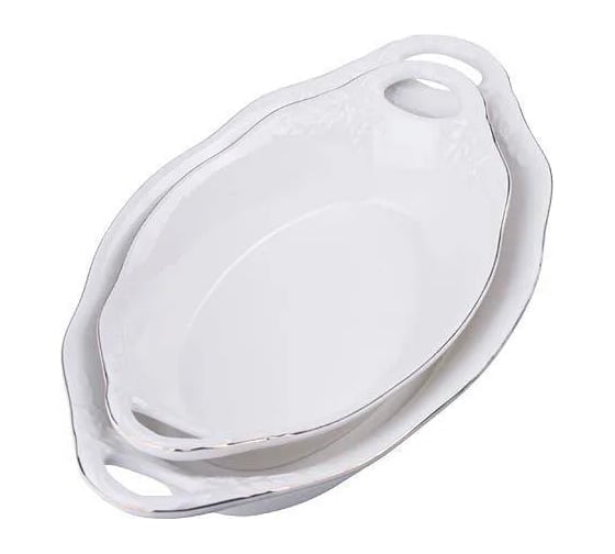 Сервировочное блюдо LORAINE 2 предмета из керамики 27945 1