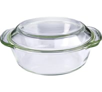 Кастрюля с крышкой LORAINE 1.5 л, из термостойкого стекла 29699