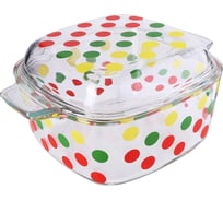 Кастрюля с крышкой LORAINE 1.5 л, из термостойкого стекла 31038