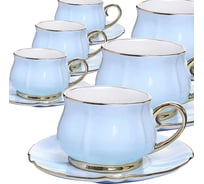 Чайный набор на 6 персон LORAINE 200 мл, из фарфора, премиум 30530