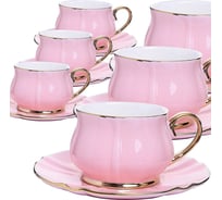 Чайный набор на 6 персон LORAINE 200 мл, из фарфора, премиум 30531