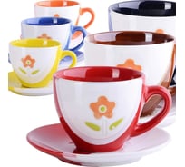 Чайный набор на 6 персон LORAINE 250 мл, из керамики 30454