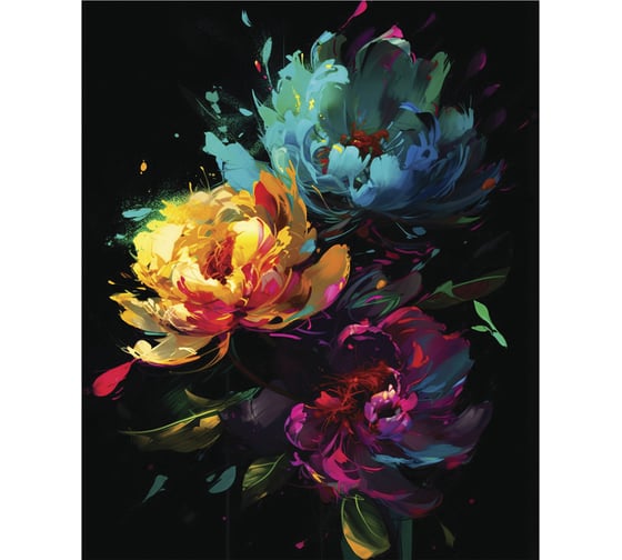 Картина Fbrush Яркая живопись 1 40х50 см kt45-14268
