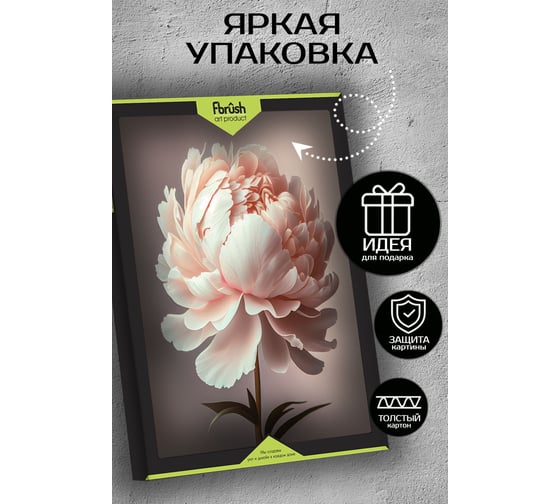 Картина Fbrush Нежные пионы 2 40х50 см kt45-14227
