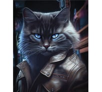 Картина Fbrush Брутальный кот 1 40х50 см kt45-14242