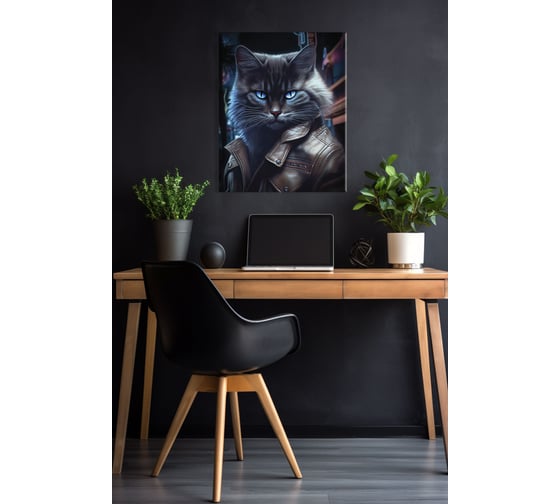 Картина Fbrush Брутальный кот 1 40х50 см kt45-14242