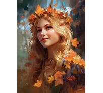 Картина Fbrush Девушка осень 50x70 см kt57-14436