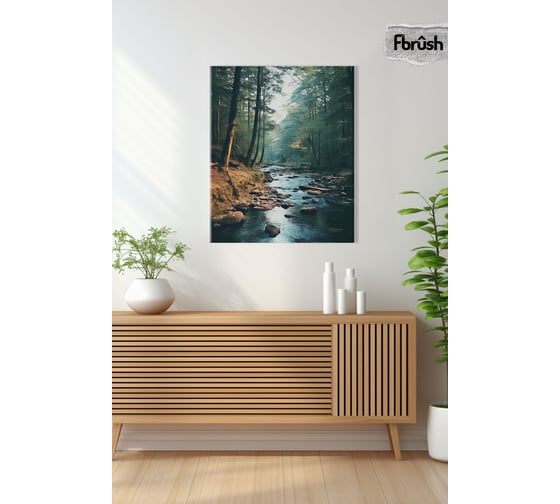 Картина Fbrush Речные изгибы 40х50 см kt45-14619