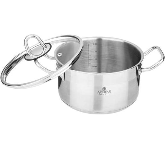 Кастрюля Agness 16x10 см, 1.8 л 916-450