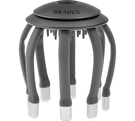 Массажер для головы BRADEX Бруклин, вибрационный, серый KZ 1431
