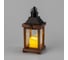 Декоративный фонарь Neon-Night со свечкой, корпус из дерева, размер 14x14x35 cм, цвет теплый белый 513-075 2
