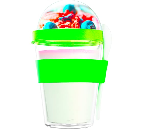Контейнер Asobu Yo2go improved 0,36 л, зеленый YO2GOS lime