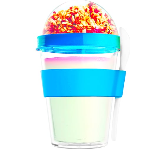 Контейнер Asobu Yo2go improved 0,36 л, голубой YO2GOS blue 1