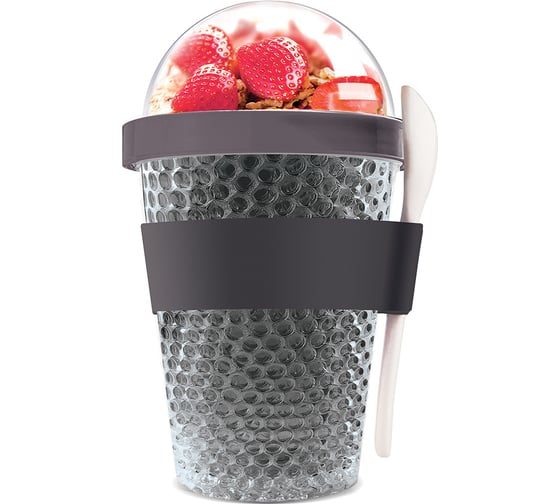 Контейнер Asobu Chill yo 2 go 0.38 л, серый CY2GO smoke